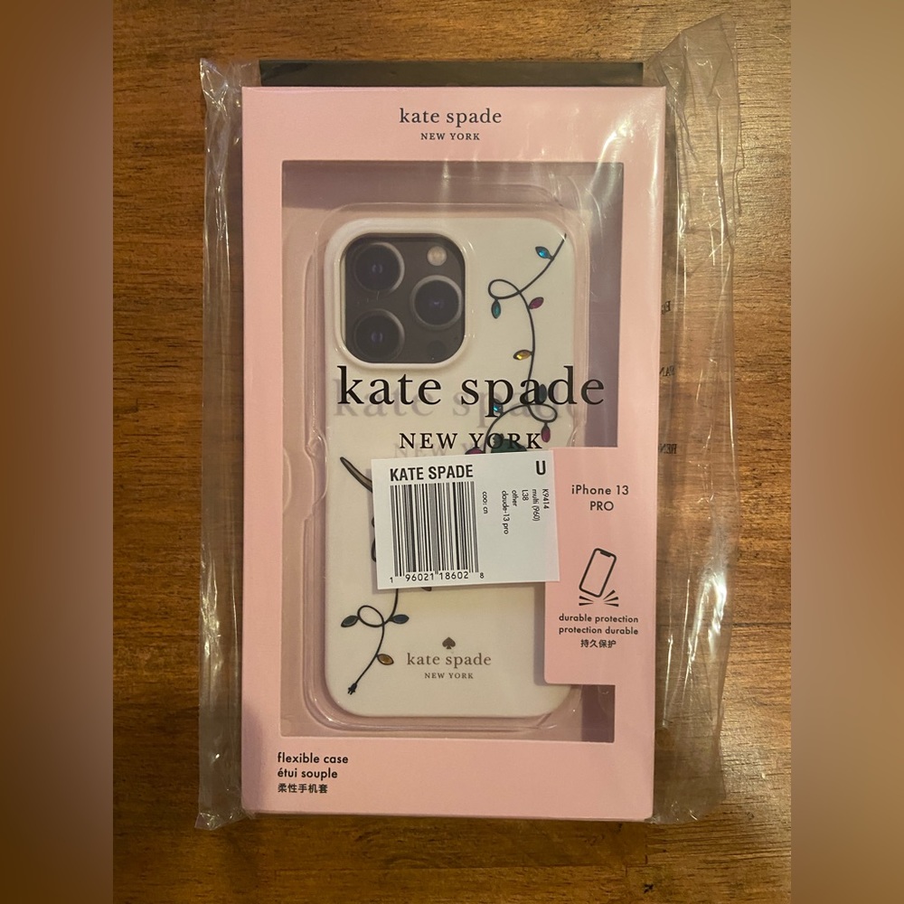 Kate Spade Claude Dachshund Dog Holiday Lights iPhone 13 PRO iPhone case